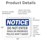 Signmission Do Not Enter Dog On Premises Police Don't Shoot OSHA Notice Sign, Vinyl Decal, 14in W x 10in L, 2PK OS-2PACK-NS-D-1014-L-11178 - alternate 4